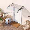 Door Awning 39x30 Inch Polycarbonate Window Canopy by DirectDeals