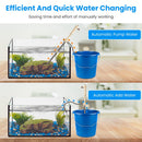 Multifunctional Electric Aquarium Gravel Cleaner Kit Length Adjustable Automatic Fish Tank Vacuum Cleaner Change Water Wash Sand Filter Dirt Removal