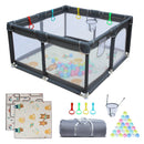 47" x 47" Baby Playard Cloth Playpen Removable Enclosures for Indoor and Outdoor Use Care for Children and Pets