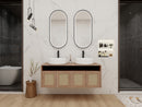 48" Bathroom Vanity with Ceramic Art Sinks by HouseOfZazla