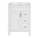 Bathroom Vanity With Sink, Compact Cabinet & 2 Drawers And Adjustable Shelf by HouseOfZazla