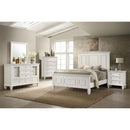 Cottage 3 Drawer Nightstand With Pull Out Tray - Cream White by HouseOfZazla