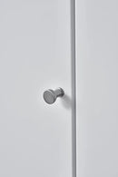 Satin Steel "Gate" Knob and Drawer Pull