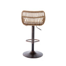 Modern Swivel Bar Stools Adjustable Counter Chairs With Footrest (Set of 2) by HouseOfZazla