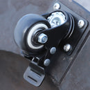 50 lbs. Umbrella Base, 20.5", Round Heavy Duty Umbrella Stand with Wheels for 1.5" or 2" Umbrella Poles, Patio Market Stand for Outdoor, Lawn, Deck, Poolside, Black