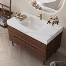 35.4" Farmhouse Free-standing Sintered Stone Bathroom Vanity with Undermount Sink by HouseOfZazla