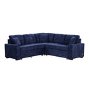 L-Shape Sofa Bed Pull-Out Sleeper Sofa With Wheels, USB Ports, Power Sockets For Living Room by HouseOfZazla