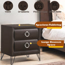 Tablita Dark Merlot Finish Nightstand by HouseOfZazla