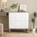 2 Drawer Lateral File Cabinet, Fits A4 / Letter / Legal - Gray / White by HouseOfZazla