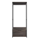 Monica - Walk-In Closet System, Modular Design - Rustic