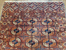 4x7 Antique Yamud Rug Russian Rug Turkoman Rug Fine Weave Rug