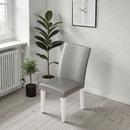 Upholstered Dining Chair With High Back Design (Set of 2) by HouseOfZazla