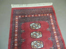 2' 8" X 10' Vintage Handmade Bokhara Turkoman Pakistani Wool Runner Rug Nice