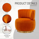 360 Degree Swivel Cuddle Barrel Accent Sofa Chair by Unique Piece Furniture