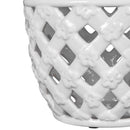 Ballas - Bird Lidded Jar - White