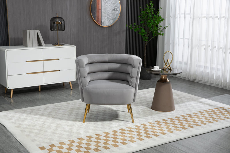Accent Chair, leisure single chair with Golden feet