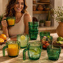 Cactus Stackable Glasses, Set of 6-10 oz