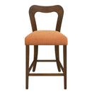 Counter Stool Without Arm (Walnut + Caramel) Set of 2