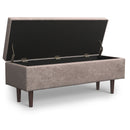 Shay - Large Square Coffee Table Storage Ottoman Mid-Century Style by Unique Piece Furniture