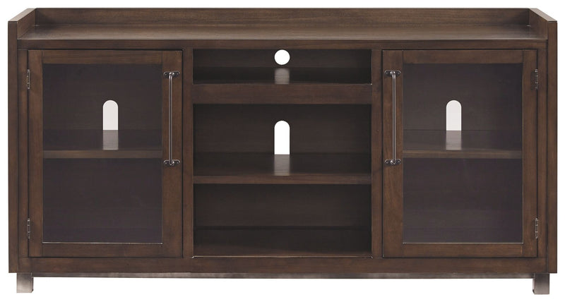 Starmore - XL TV Stand w/Fireplace Option - Brown, photo 3 of 7