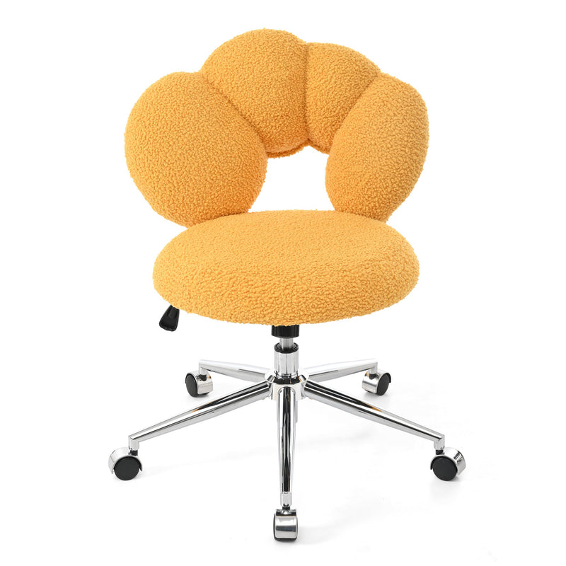 360Swivel Height Adjustable,Swivel Chair,Teddy fabric,home office chair
