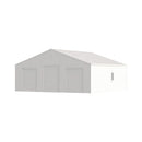 [39X39FT] Extra-Large Heavy-Duty Galvanized Steel Barn Building Shed With 3 Rolling Door Garages (SAK10234) by SAKSBY WHOLESALE