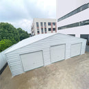 [39X39FT] Extra-Large Heavy-Duty Galvanized Steel Barn Building Shed With 3 Rolling Door Garages (SAK10234) by SAKSBY WHOLESALE