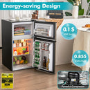 3.2 Cu. Ft Compact Mini Fridge with 5 Temperature Settings by LJGDeals