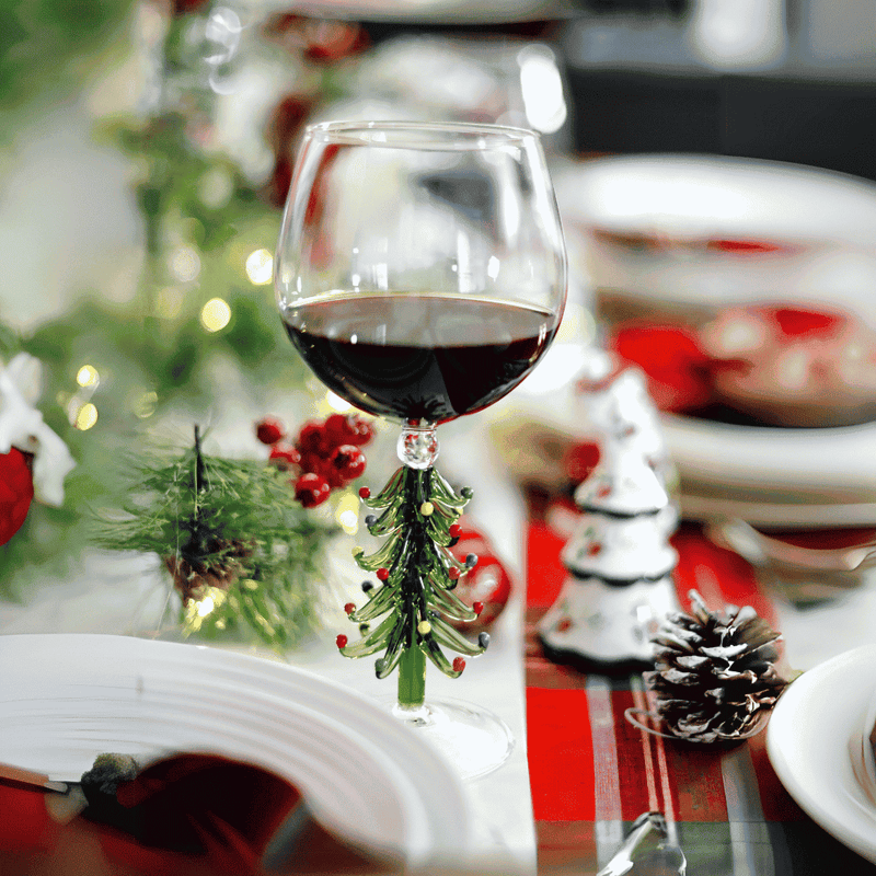 3D Christmas Tree Wine Glasses, photo 4 of 9