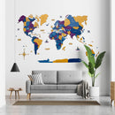3D Wooden World Map Waterpark by Enjoy The Wood