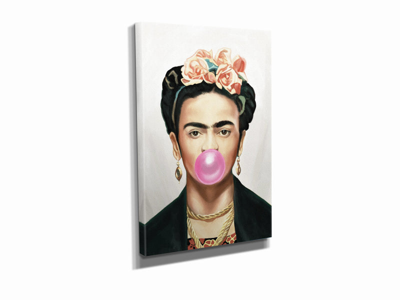 Frida Kahlo Gum Poster Painter Hand Made Posters Canvas Print Wall Art Home Decor