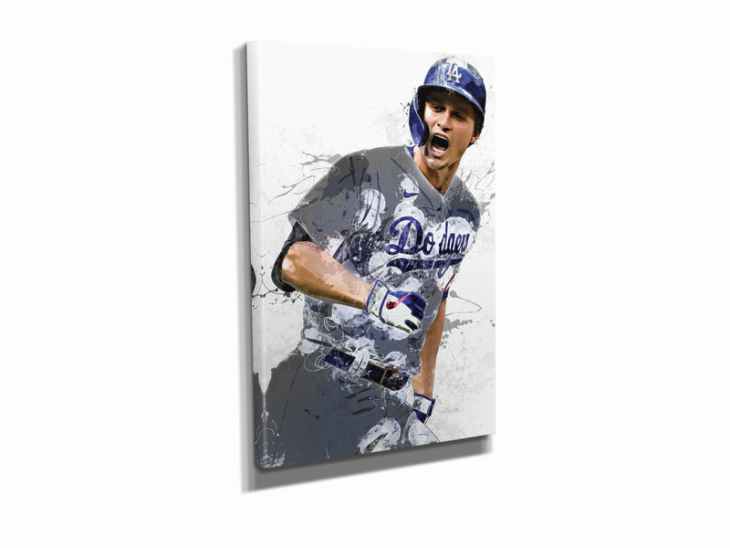 Corey Seager Poster Los Angeles Dodgers Baseball Painting Hand Made Posters Canvas Print Wall Art Man Cave Gift Home Kids Decor