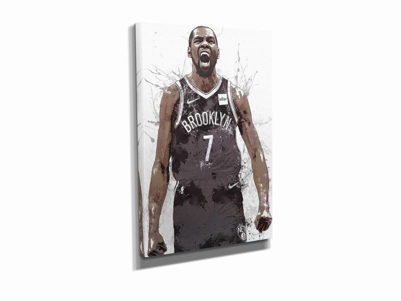 Kevin Durant Poster Brooklyn Nets Basketball Painting Hand Made Posters Canvas Print Kids Wall Art Man Cave Gift Home Decor