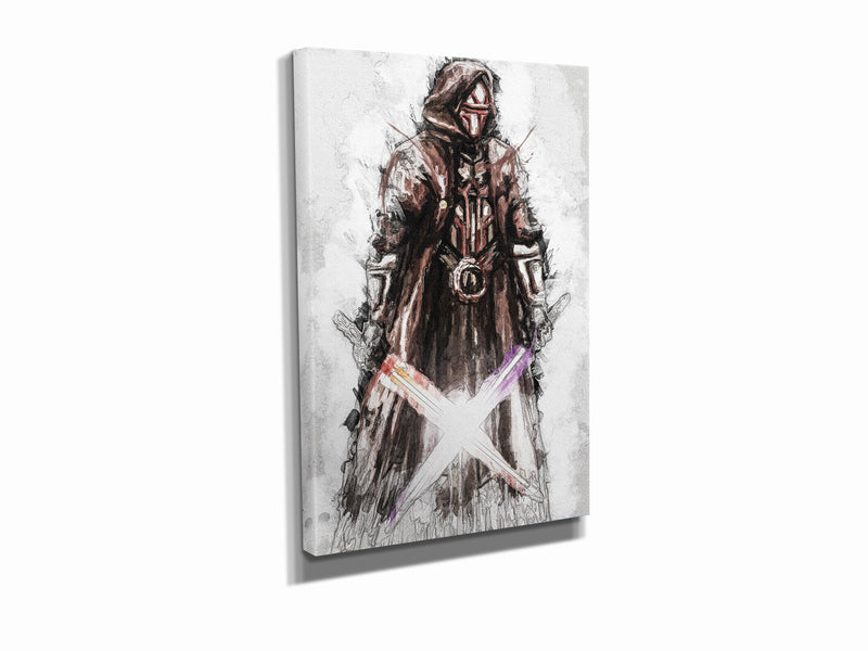 Darth Revan Poster Star Wars Painting Hand Made Posters Canvas Print Kids Wall Art Man Cave Gift Home Decor