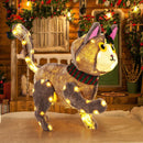 Pre-lit 88 LED Light Up 3D Cute Cat with Warm White Light and Plug by LJGDeals