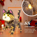 Pre-lit 88 LED Light Up 3D Cute Cat with Warm White Light and Plug by LJGDeals