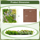20" x 20" 3D Hanging Succulents with 10 Types of Mixed Faux Plants for Balcony Home by LJGDeals