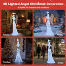 3D Lighted Angel Christmas Decoration 5.5 FT Halo Angel by LJGDeals