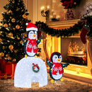 3D Pre-Lit Indoor Outdoor Xmas Holiday with 170 Cold-White LED Lights for Home
