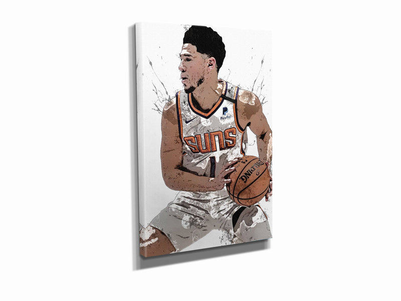 Devin Booker Poster Phoenix Suns Basketball Painting Hand Made Posters Canvas Print Wall Kids Art Man Cave Gift Home Decor