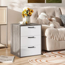 Modern Dresser Nightstand with 3 Slide-Out Drawers by LJGDeals