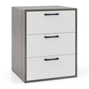 Modern Dresser Nightstand with 3 Slide-Out Drawers by LJGDeals