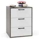 Modern Dresser Nightstand with 3 Slide-Out Drawers by LJGDeals