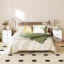 Modern Dresser Nightstand with 3 Slide-Out Drawers by LJGDeals