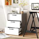 Modern Dresser Nightstand with 3 Slide-Out Drawers by LJGDeals