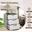Modern Dresser Nightstand with 3 Slide-Out Drawers by LJGDeals