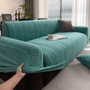 High Stretch Chevron Sofa Cover, Soft Washable Textured Jacquard Slipcover for Couch by Slipcover KAS™