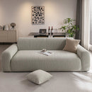 Modern Textured Stretch Sofa Cover, Plush Fleece Sofa Slipcover with 3D Stripe Texture by Slipcover KAS™