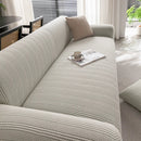 Modern Textured Stretch Sofa Cover, Plush Fleece Sofa Slipcover with 3D Stripe Texture by Slipcover KAS™