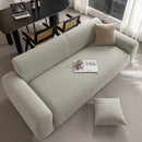 Modern Textured Stretch Sofa Cover, Plush Fleece Sofa Slipcover with 3D Stripe Texture by Slipcover KAS™